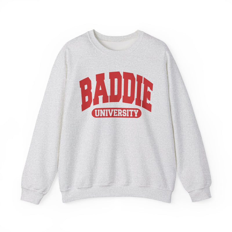 Baddie University — Retro Collegiate Sweatshirt