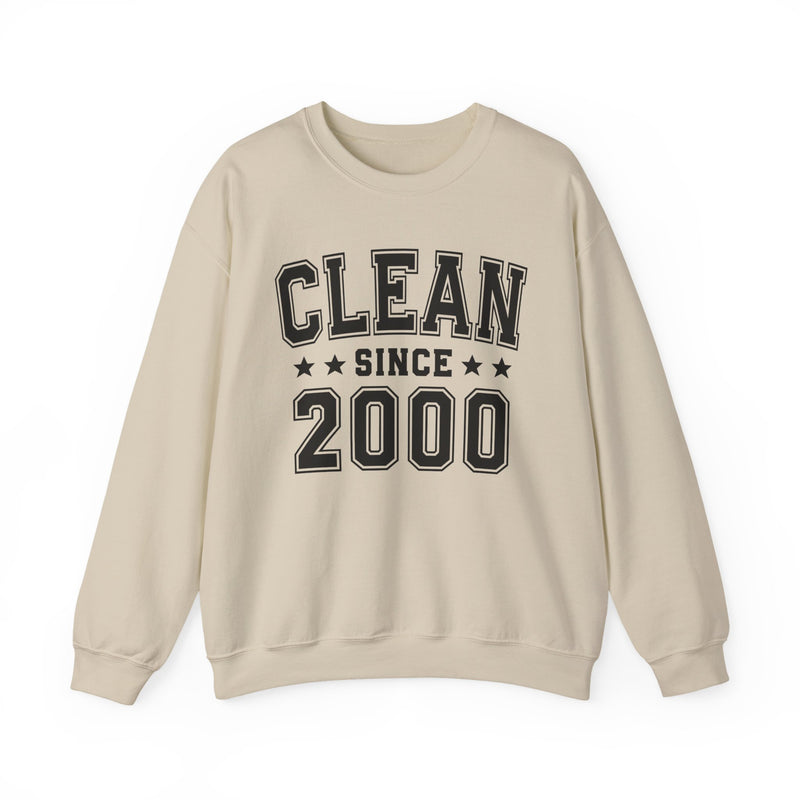 Clean Since (Personalized Date) — Bride/Married Sweatshirt, Wedding & Anniversary Gift