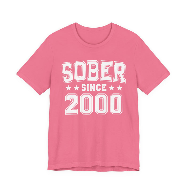 Sober Since (Personalized Date) — Personal Milestone T-shirt