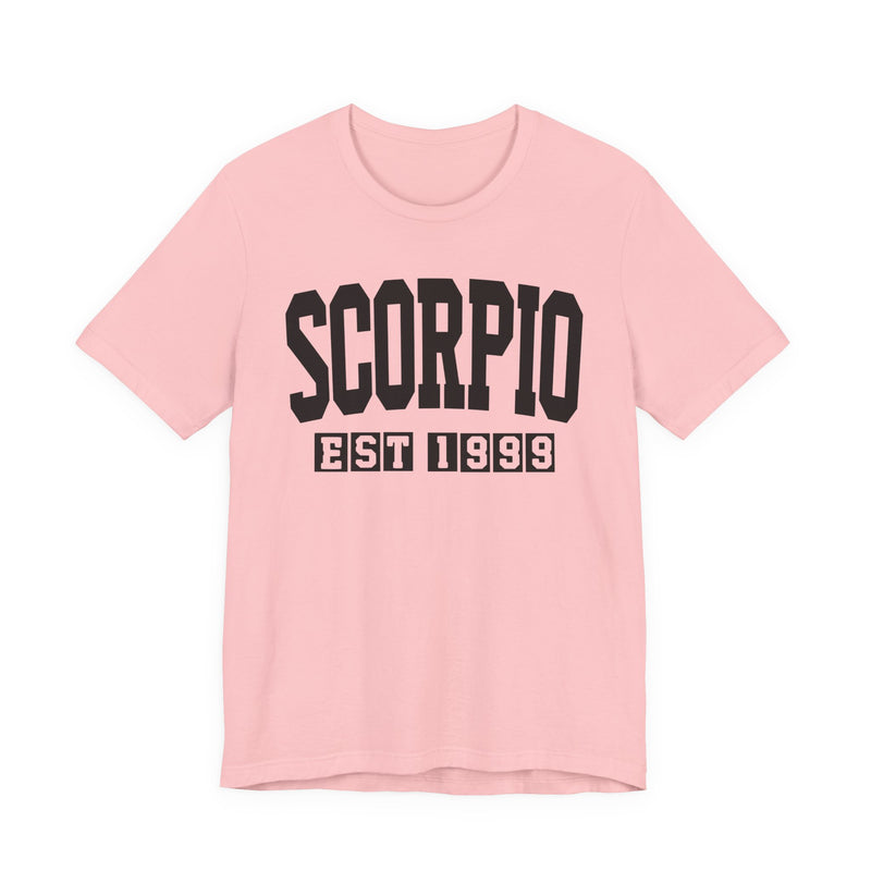Scorpio EST (YEAR) Personalization — Zodiac Birthday T-Shirt