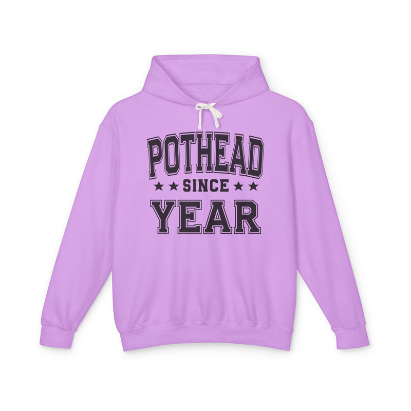 Pothead Since (Personalized Date) — Marijuana Vibes Hoodie