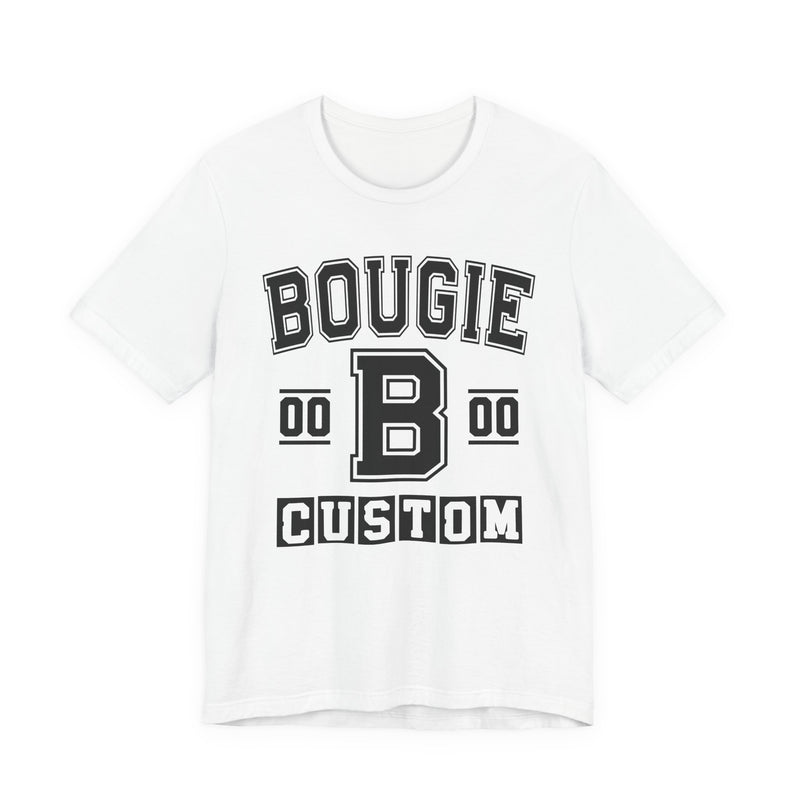 Custom Bougie Varsity T-Shirt — Customize Birthday Day/Month/Year — Customize Season/nation/Society