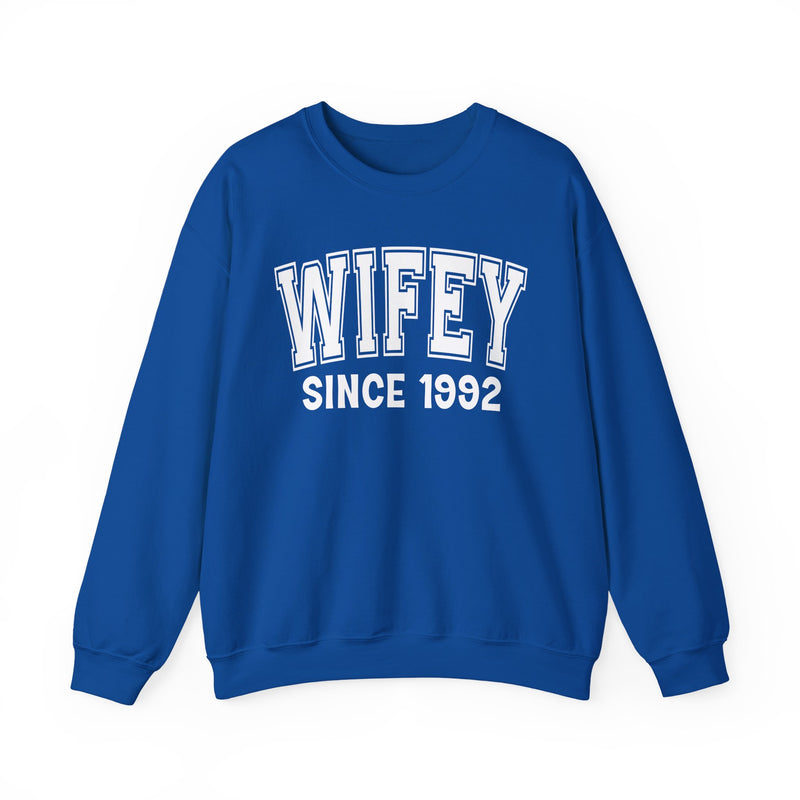 Wifey Personalization Sweatshirt — Add Your Special "Since Date"
