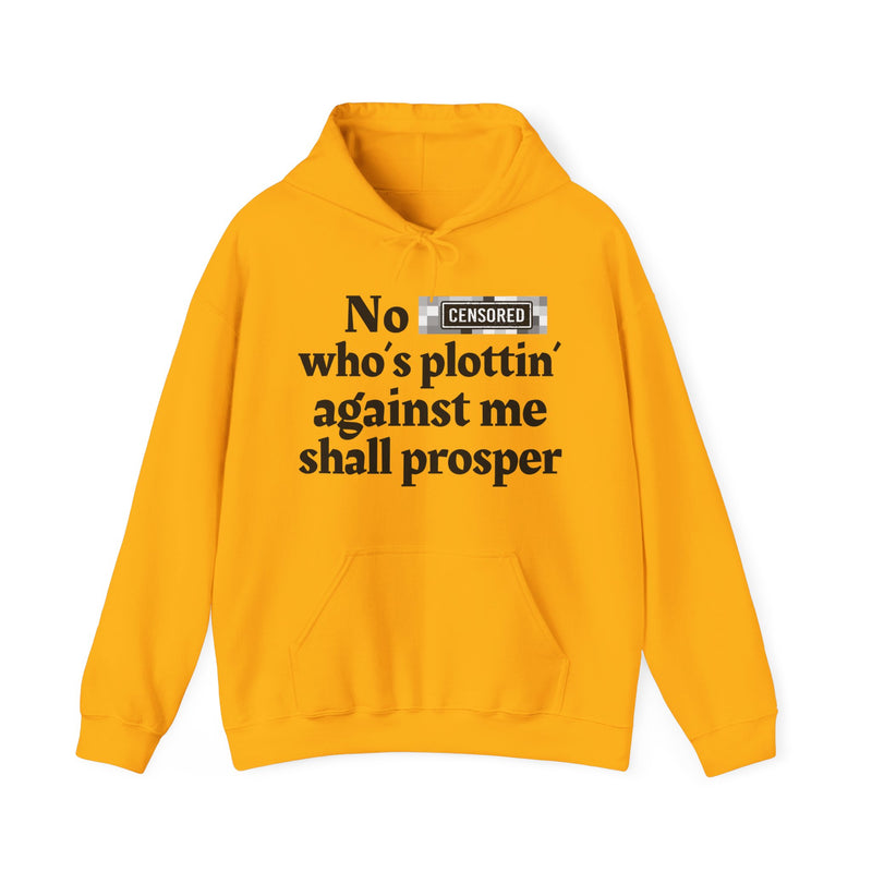 No Bitch Who's Plottin' Against Me Shall Prosper — Hoodie