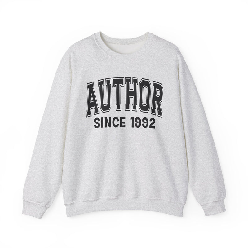 Author Personalization Sweatshirt — Add Your Special "Since Date"