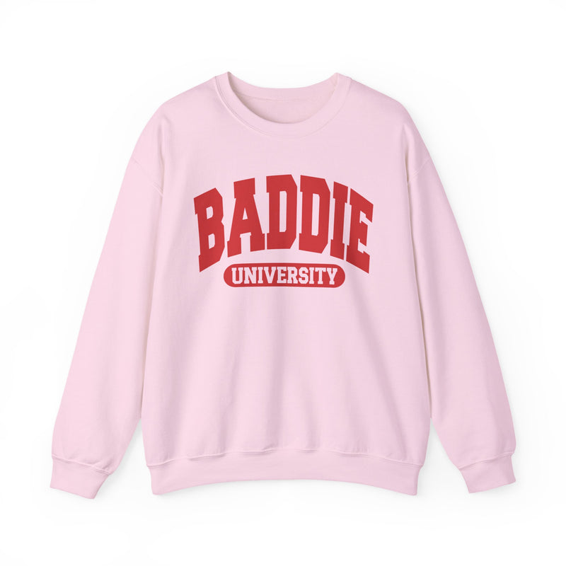 Baddie University — Retro Collegiate Sweatshirt