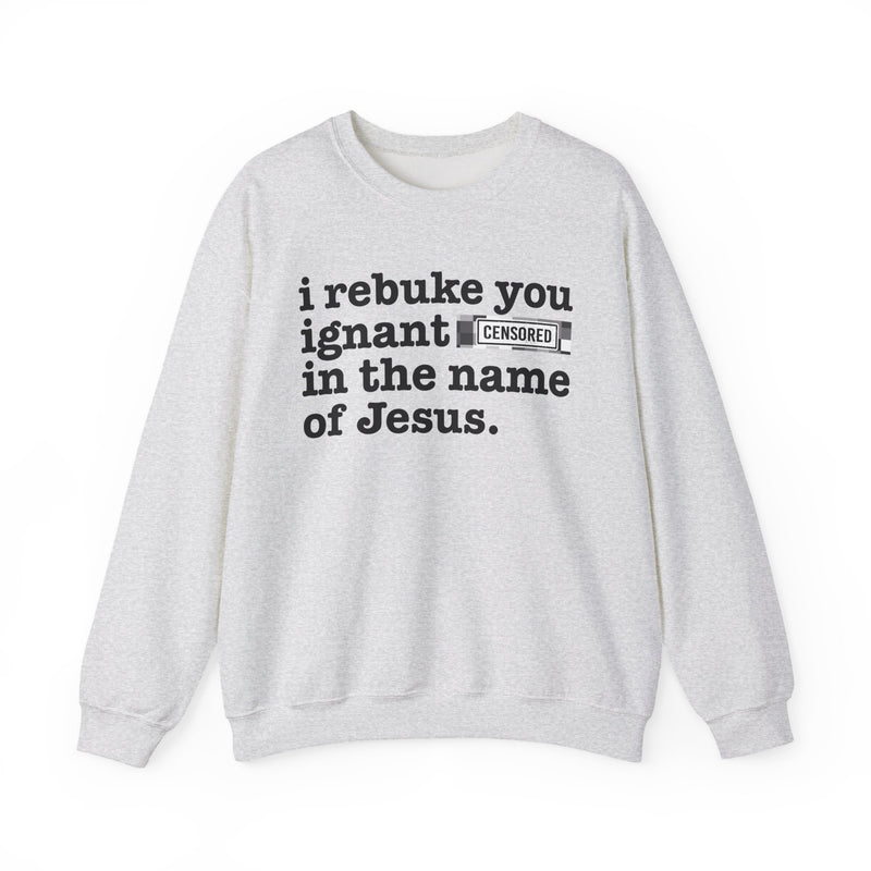 I rebuke you Ignant Bitches in the name of Jesus — Provocative Christian Sweatshirt