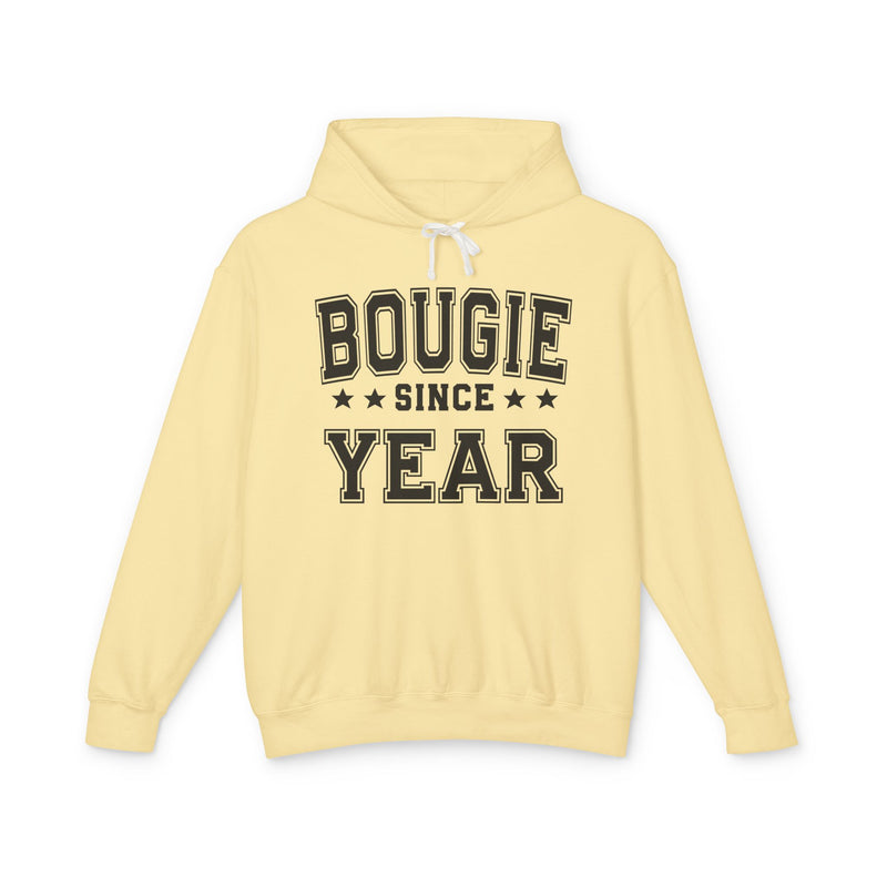 Bougie (Personalized Date) — Humorous Reflection Hoodie