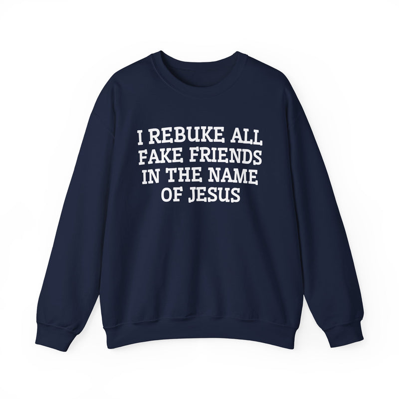 I Rebuke All Fake Friends In The Name of Jesus — Sweatshirt