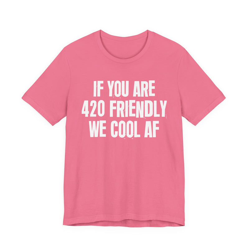 If You Are 420 Friendly We Cool AF - T-Shirt