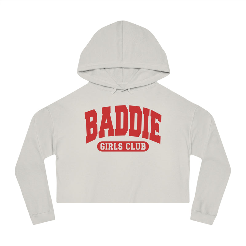 Baddie Girls Club — Retro Collegiate Crop Top Hoodie