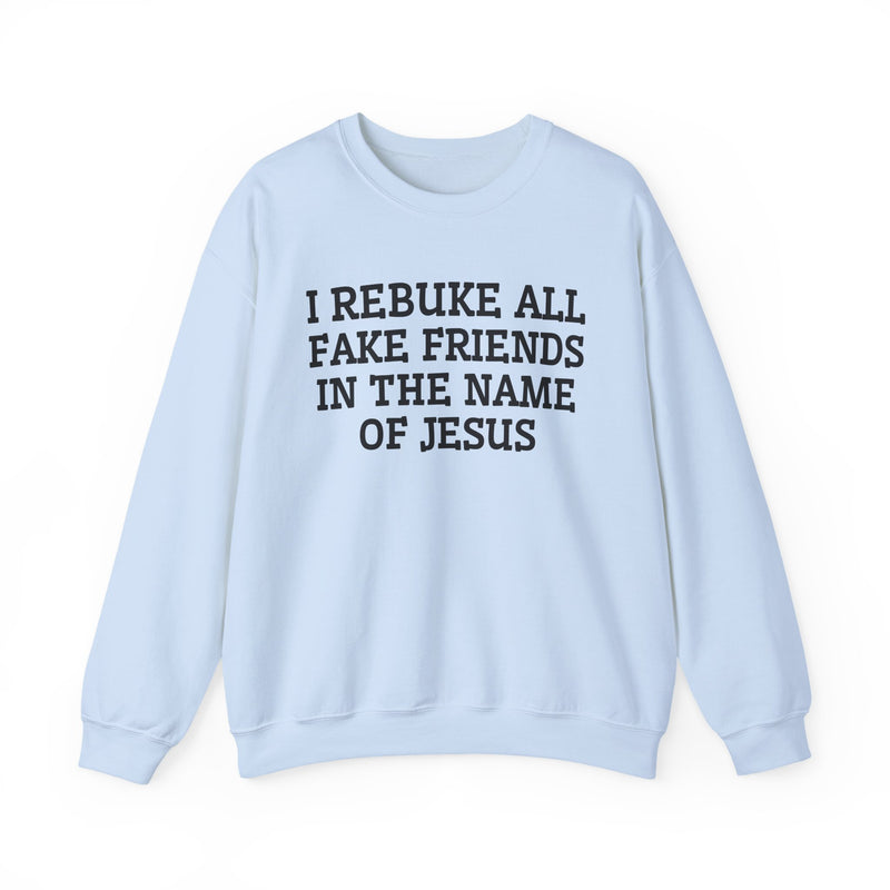 I Rebuke All Fake Friends In The Name of Jesus — Sweatshirt