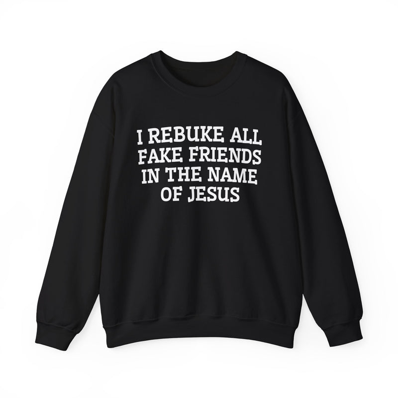 I Rebuke All Fake Friends In The Name of Jesus — Sweatshirt