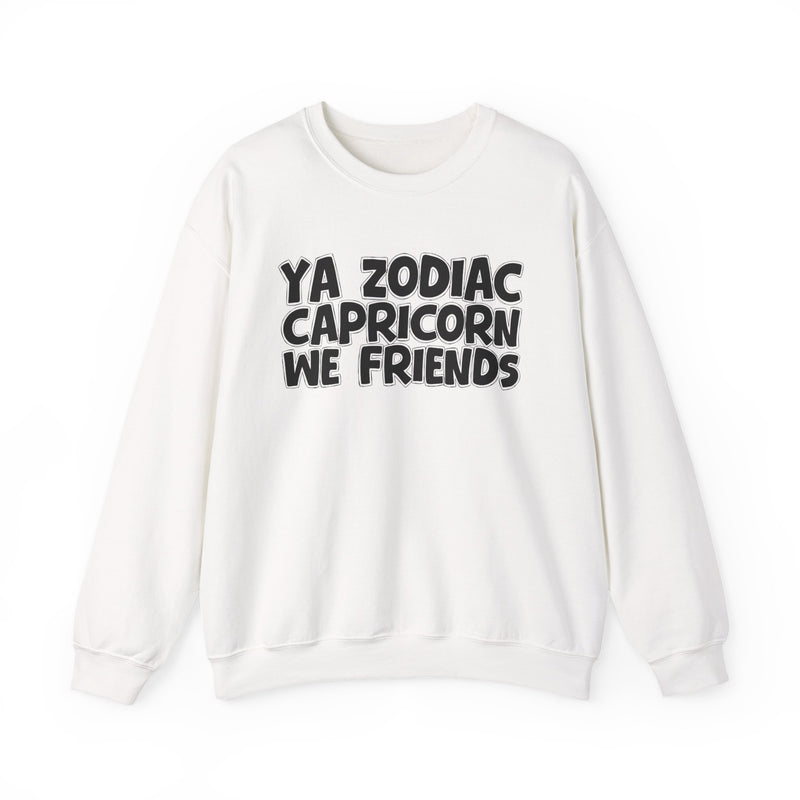 Ya Zodiac CAPRICORN We Friends —— Fun Astrological Pride Sweatshirt