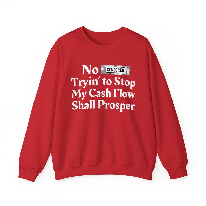 No Bitch Tryin' To Stop My Cash Flow Shall Prosper — Sweatshirt