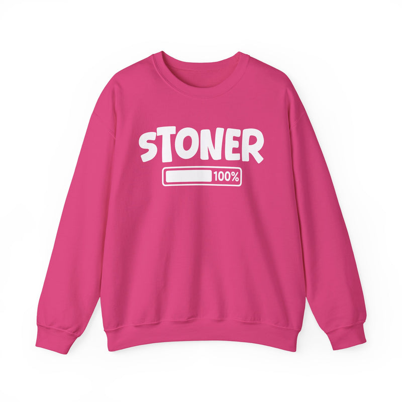 Stoner 100% Loaded — Weed Lover Sweatshirt