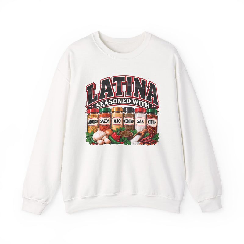 Latina Seasoned With Adobo Sazón Ajo Comino Saz Chile — Sweatshirt
