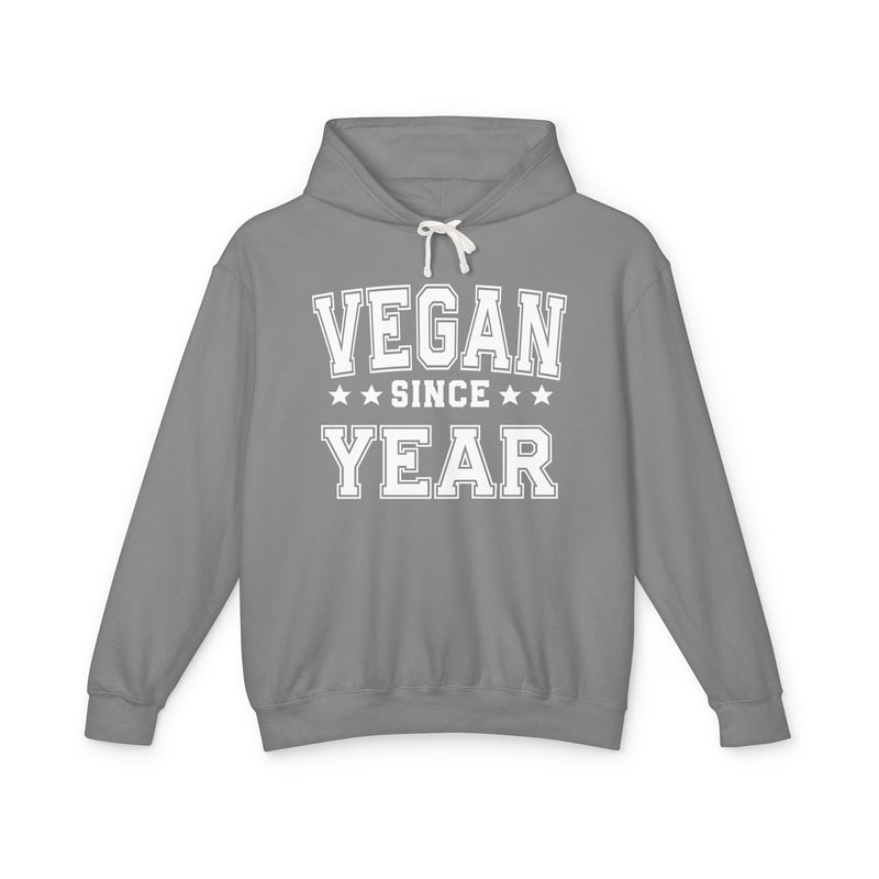 Vegan Since (Personalized Date) — Vegetarian Lifestyle Hoodie
