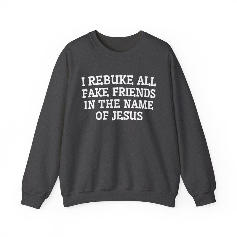 I Rebuke All Fake Friends In The Name of Jesus — Sweatshirt