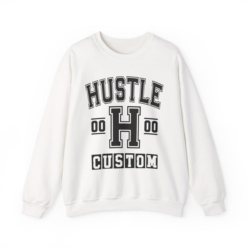Custom Hustle Varsity Sweatshirt — Customize Birthday Day/Month/Year — Customize Gemini Season/Nation