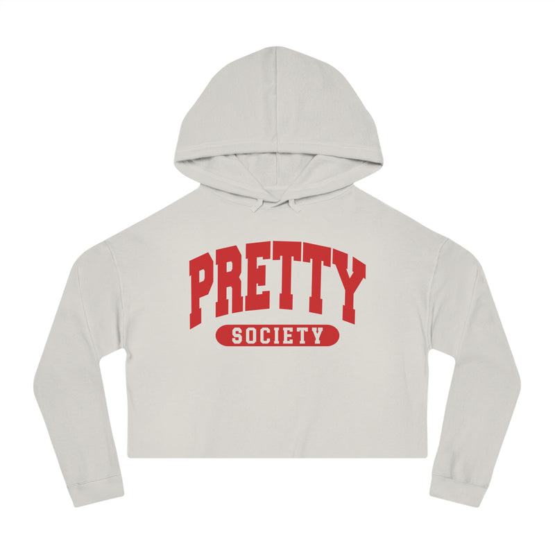 Pretty Society — Retro Collegiate Crop Top Hoodie