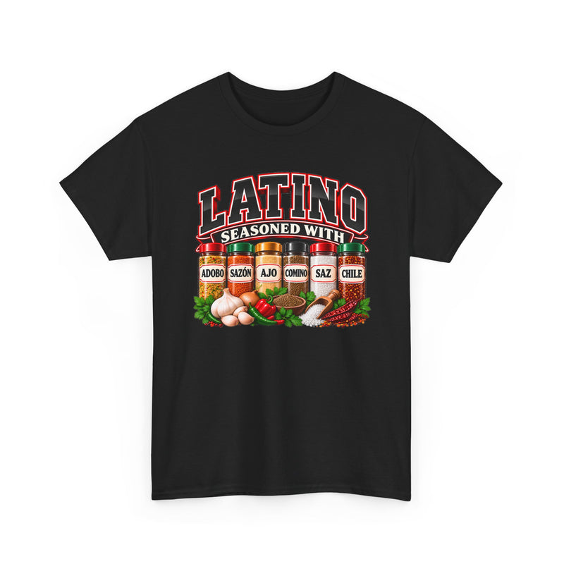 Latino Seasoned With Adobo Sazón Ajo Comino Saz Chile - T-Shirt