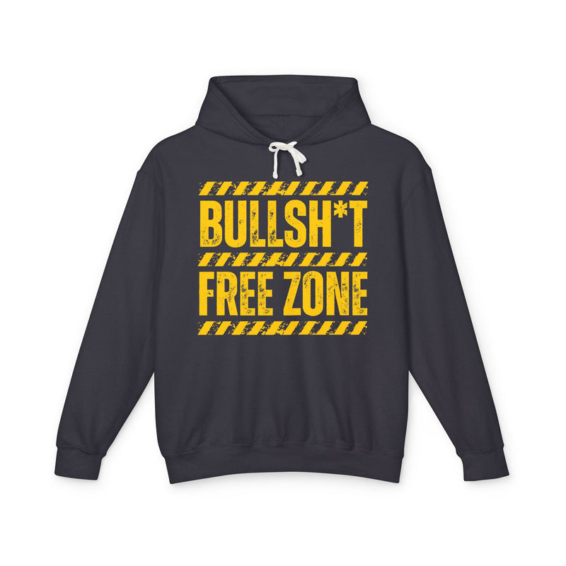 Bullshit Free Zone Hoodie — Funny Boundaries Hoodie