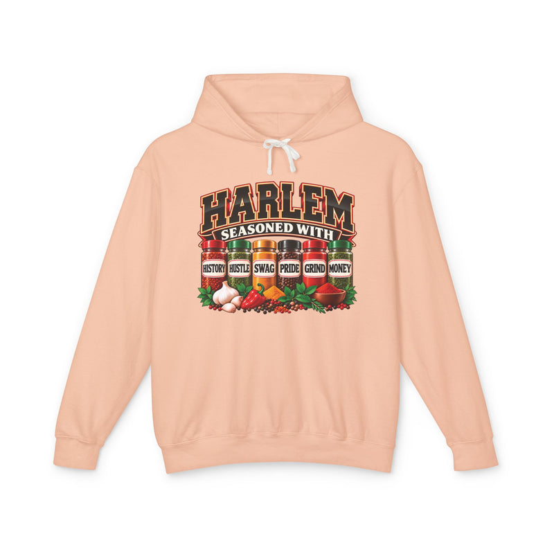 Harlem Seasoned With History Hustle Swag Pride Grind Money — Hoodie