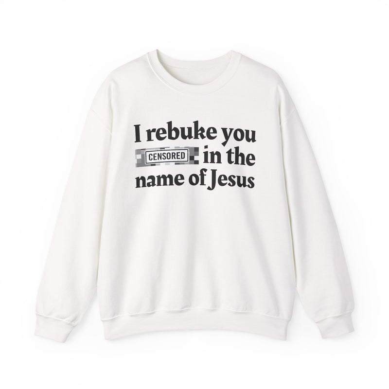 I rebuke you Bitches in the name of Jesus — Provocative Christian Sweatshirt