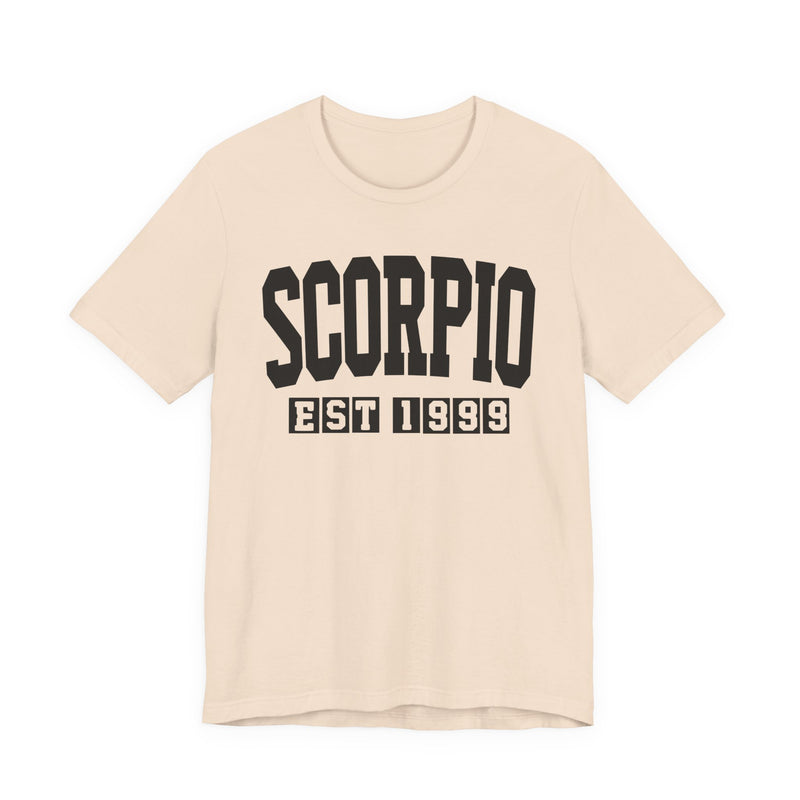 Scorpio EST (YEAR) Personalization — Zodiac Birthday T-Shirt