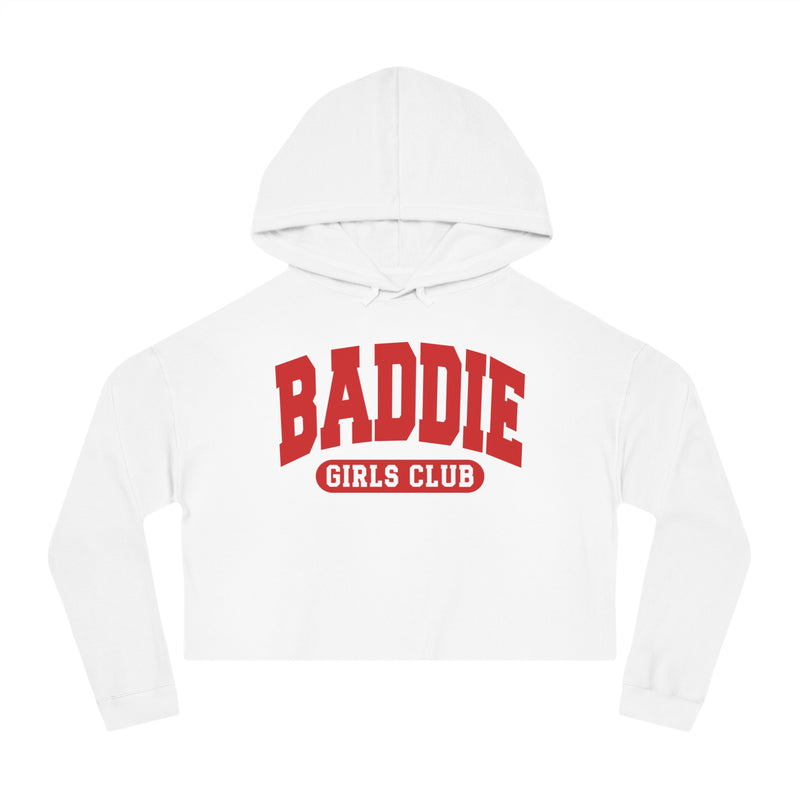 Baddie Girls Club — Retro Collegiate Crop Top Hoodie