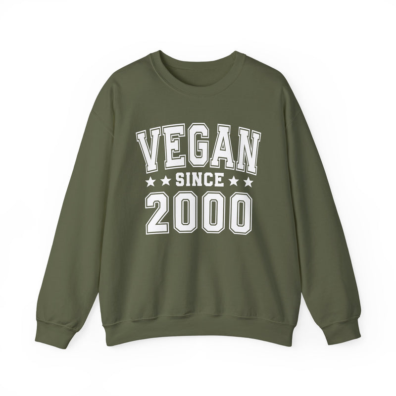 Vegan Since (Personalized Date) — Healthy Eating Milestone Sweatshirt