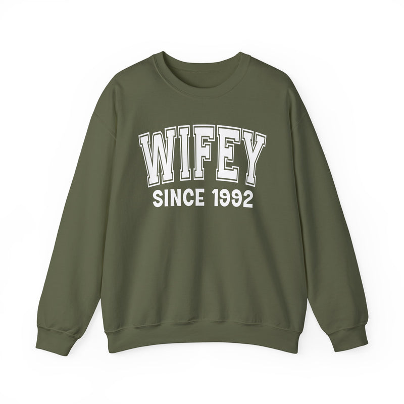 Wifey Personalization Sweatshirt — Add Your Special "Since Date"