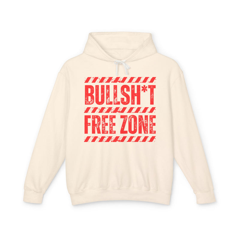 Bullshit Free Zone Hoodie — Funny Boundaries Hoodie