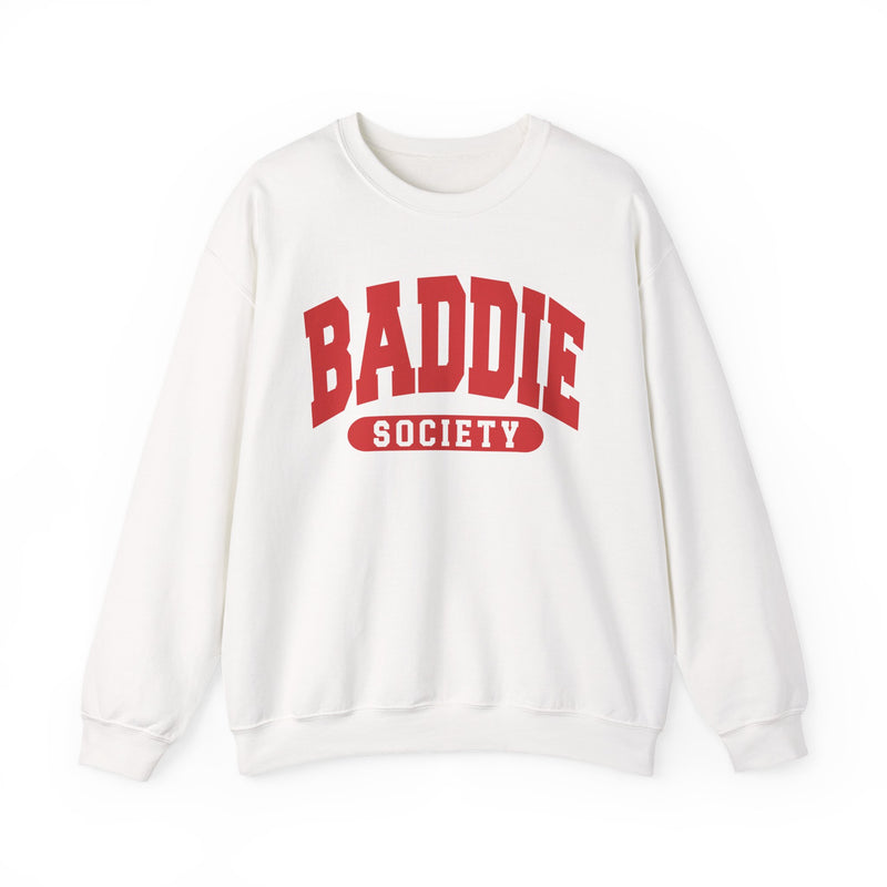 Baddie Society — Retro Collegiate Sweatshirt