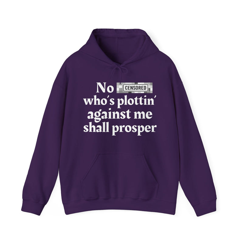 No Bitch Who's Plottin' Against Me Shall Prosper — Hoodie
