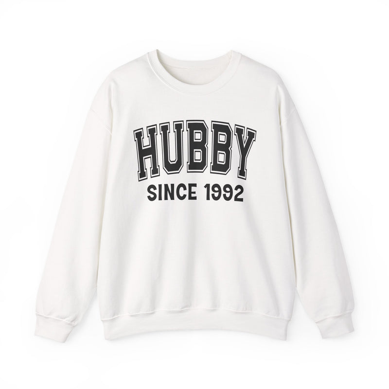 Hubby Personalization Sweatshirt — Add Your Special "Since Date"