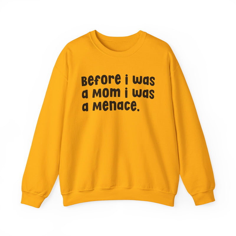 Before I Was A Mother I Was A Menace — Sweatshirt