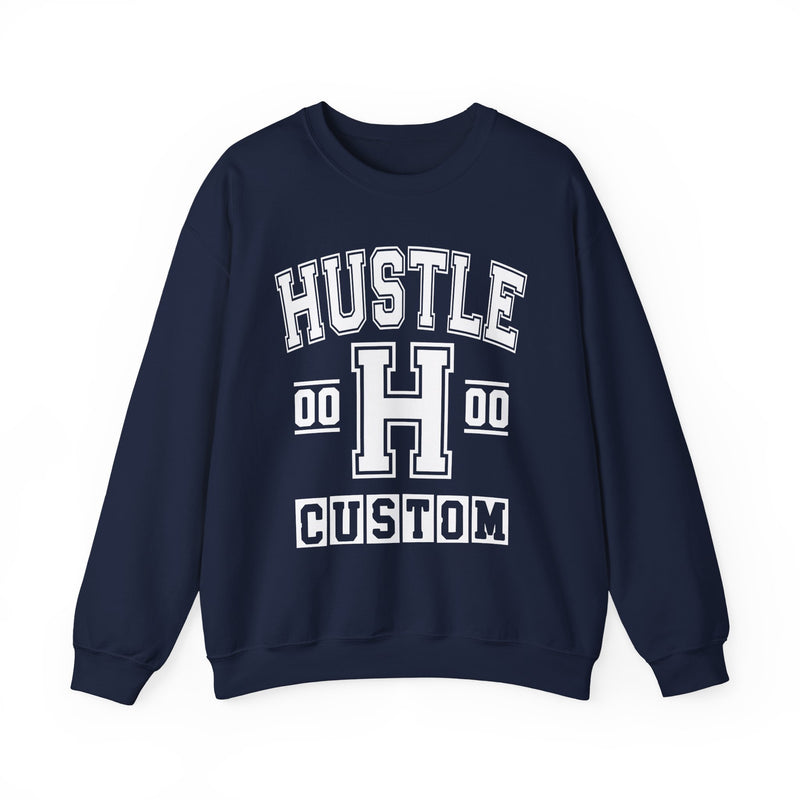 Custom Hustle Varsity Sweatshirt — Customize Birthday Day/Month/Year — Customize Gemini Season/Nation