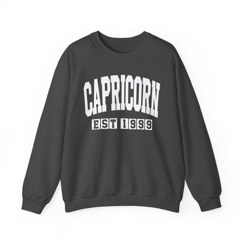 Capricorn (EST YEAR) Personalization — Zodiac Graphic Sweatshirt