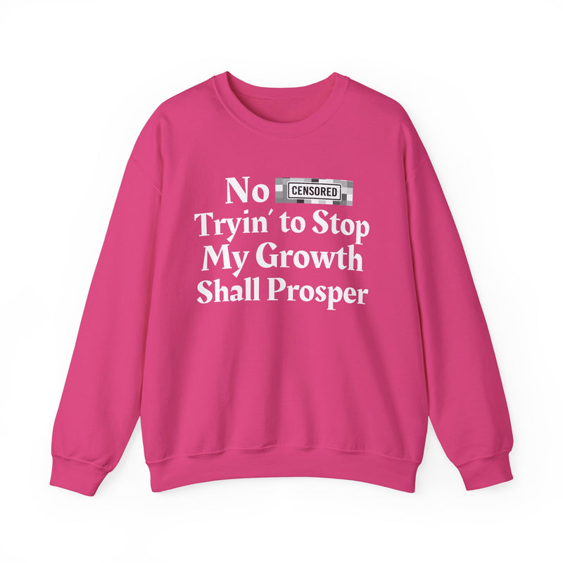 No Bitch Tryin' To Stop My Growth Shall Prosper — Sweatshirt