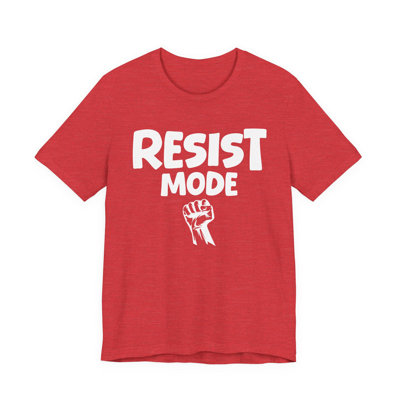 Resist Mode T-Shirt – Bold Protest Graphic T-Shirt with Raised Fist