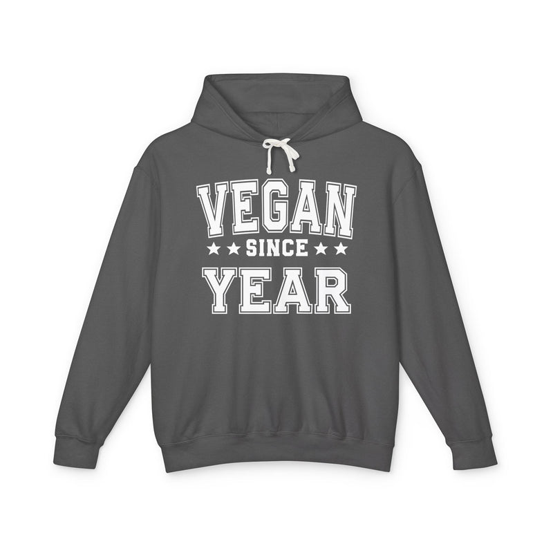 Vegan Since (Personalized Date) — Vegetarian Lifestyle Hoodie