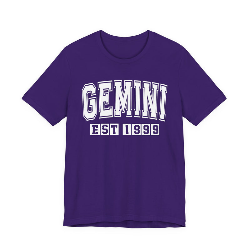 Gemini EST (YEAR) Personalization — Zodiac Birthday T-Shirt