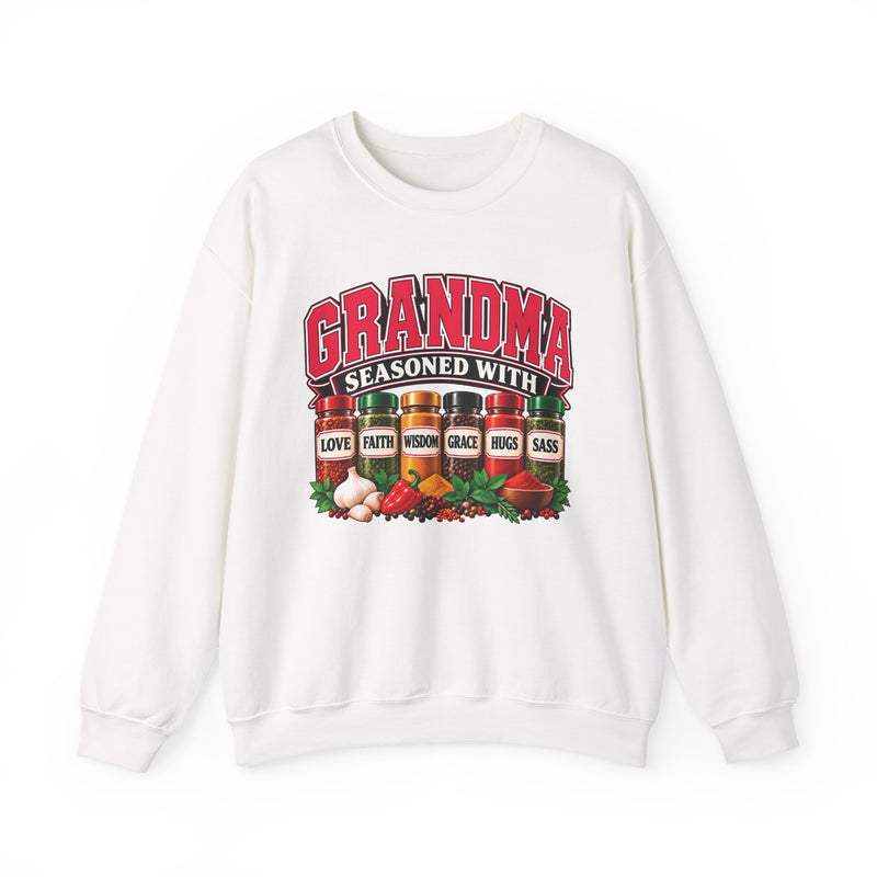 Grandma Seasoned With Love Faith Wisdom Grace Sass — Sweatshirt