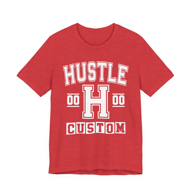 Custom Hustle Varsity T-Shirt — Customize Birthday Day/Month/Year — Customize Season/nation/Society
