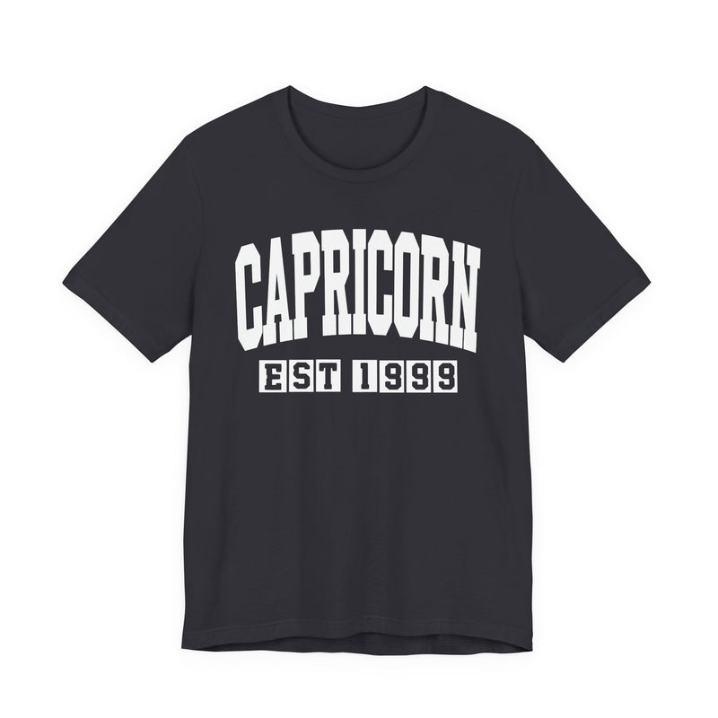 Capricorn EST (YEAR) Personalization — Zodiac Birthday T-Shirt