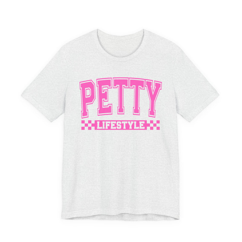 Petty Lifestyle — Pink Varsity Statement T-Shirt