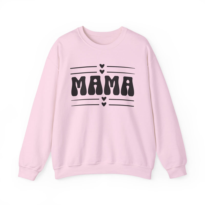 Mama Crewneck Sweatshirt — Retro Hearts Mother's Day Gift