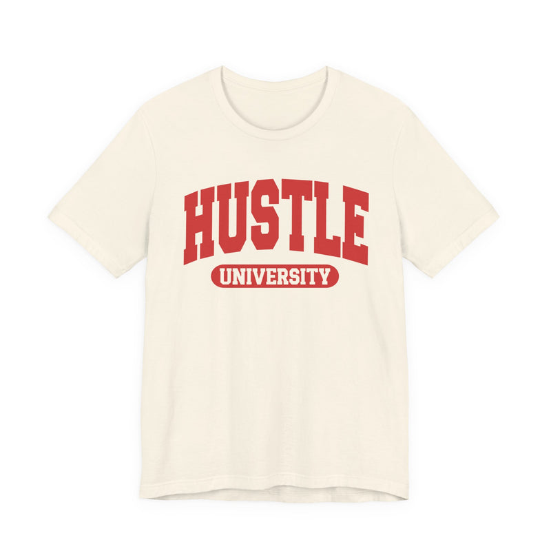 Hustle University — Retro Collegiate T-Shirt